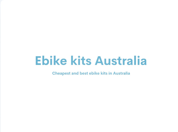 Ebike kits Australia 