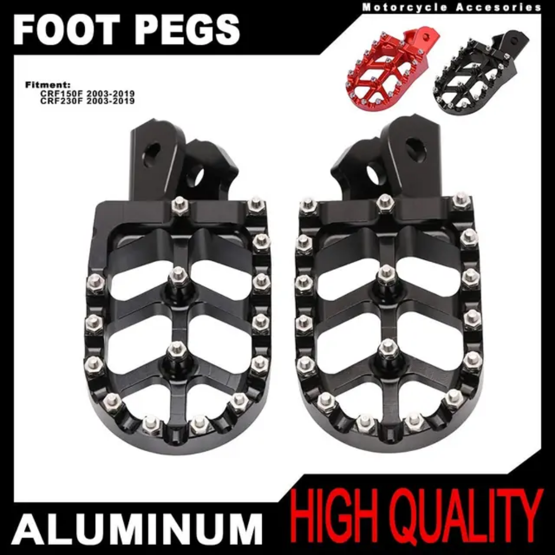 Machined aluminium foot pegs