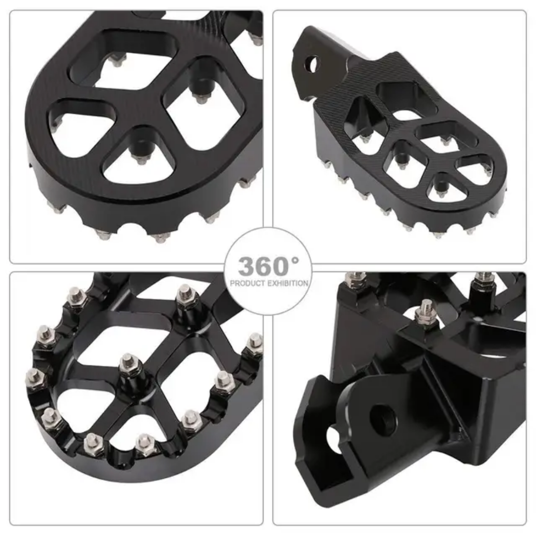 Machined aluminium foot pegs