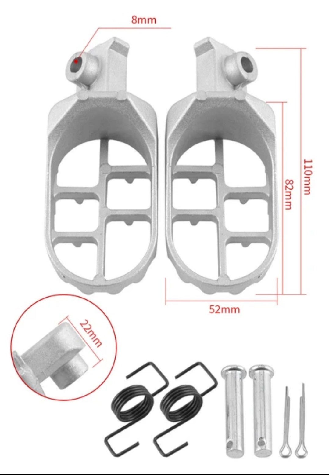 Ebike pegs(surron,talaria,pedal bike)